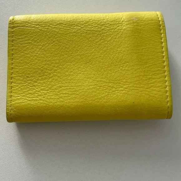 BALENCIAGA Paper Mini Trifold Wallet Purse Leather Made In Italy - Picture 12 of 17